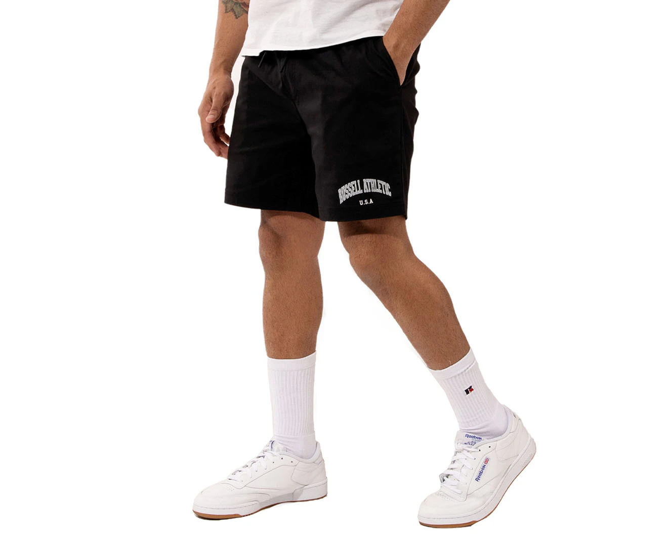 Russell Athletic Men's Big Arch Shorts - Black