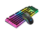 HXSJ L96 2.4G Wireless RGB Backlit Keyboard and Mouse Combo Gaming Keypads And Gaming   Mouse 104 Pudding Key Caps 4800DPI Large Battery Capacity