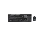 Logitech MK270 Wireless Keyboard Mouse Combo 2.4GHz Ergonomic Wireless Keyboard Mouse Set with 8 Multimedia Keys for PC Laptop