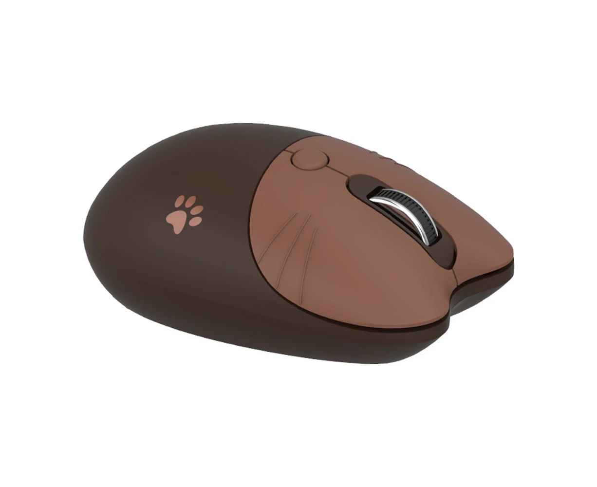 Mofii M3 2.4G Wireless Mouse Ergonomic Office Mice 3-gear Adjustable DPI Auto Sleep Low Noise for PC Laptop Dark Brown