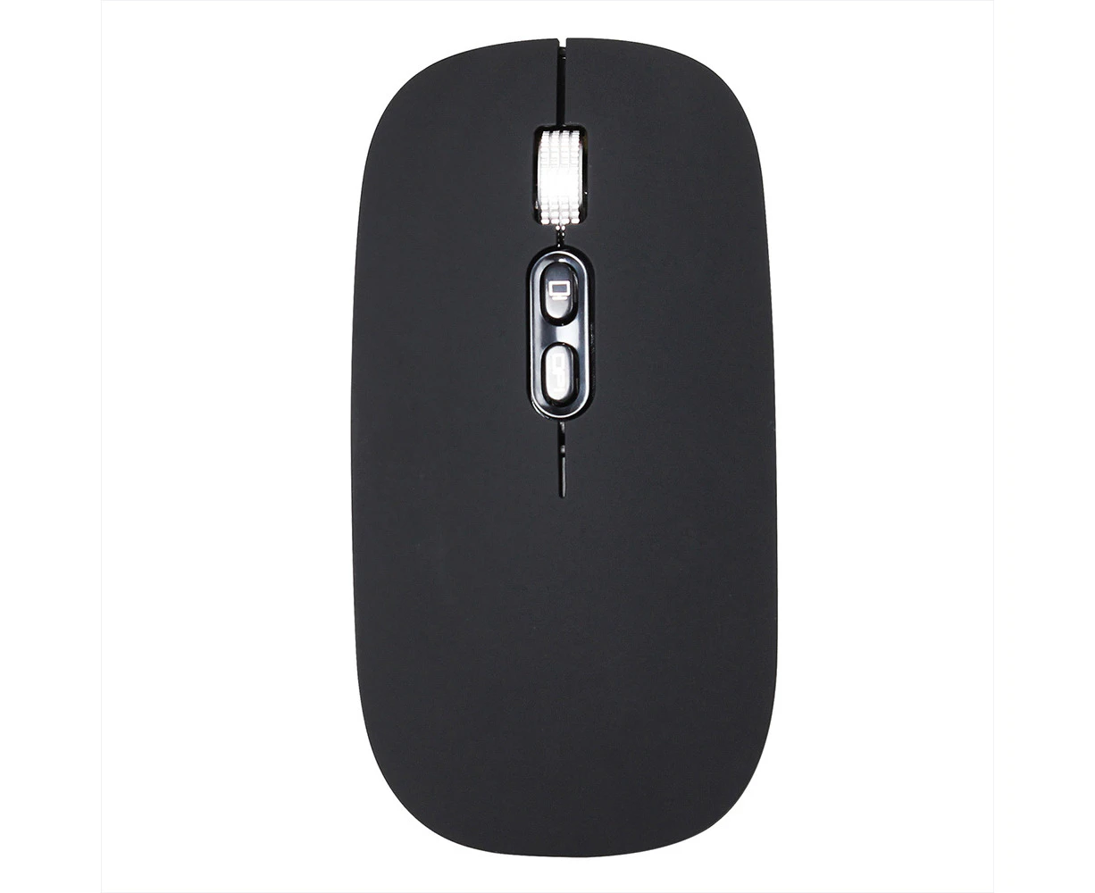 M103 Rechargeable Wireless Mouse 2.4G Wireless Mouse Ultra-thin Mute Mouse 3 Adjustable DPI Built-in 500mAh Battery Black