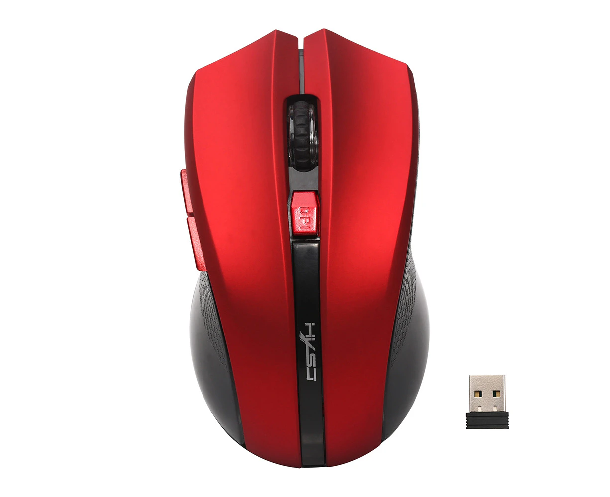 HXSJ Ergonomic Optical Office 2.4G Wireless Gaming Mouse Mice Adjustable 2400 DPI with 6 Buttons for Mac Laptop PC Notebook Computer