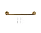 Copper European Style Bathroom Towel Bar Single Bar Wall Mounted Titanium