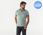 Tommy Hilfiger Men's Stripe Slim Polo Shirt - English Garden