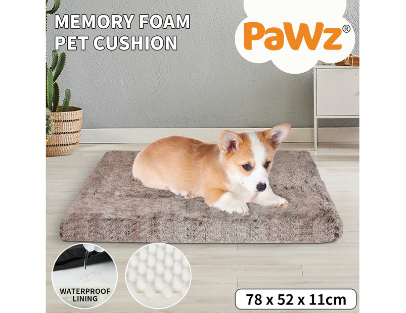 Pawz  Pet Calming Bed Memory Foam  Removable Cover Washable S M L XL XXL