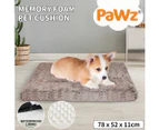 Pawz  Pet Calming Bed Memory Foam  Removable Cover Washable S M L XL XXL