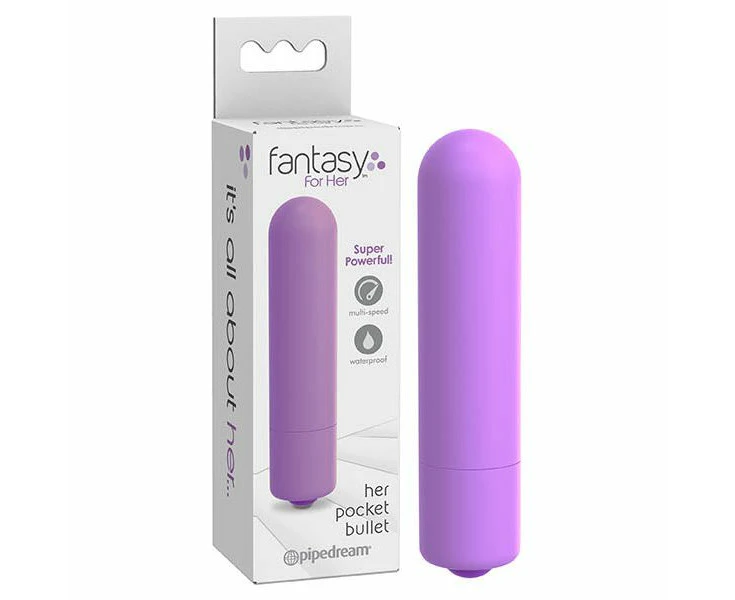 Fantasy For Herÿpocket Bullet Powerful Clitoral Stimulator For Women Model Fhpb 001 Intense Pleasure In A Compact Design Waterproof Rose Gold