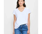 Target Australian Cotton V-Neck Slub T-Shirt