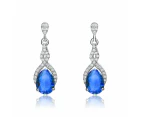 Genevive Cubic Zirconia Teardrop Earrings