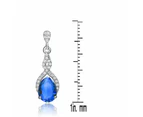 Genevive Cubic Zirconia Teardrop Earrings