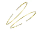 Rachel Glauber 14K Gold Plated Cuff Bracelet