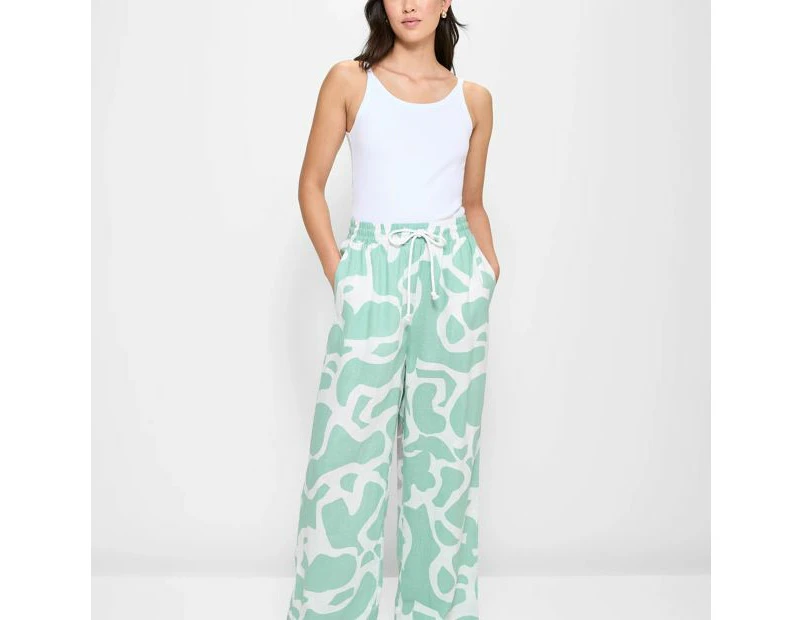 Target European Linen Wide Leg Pants