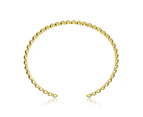 Rachel Glauber 14K Gold Plated Cuff Bracelet