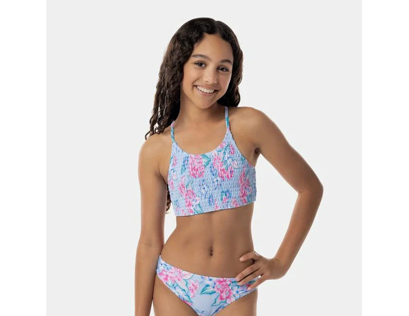 Piping Hot Shirred Swim Bikini Set