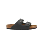 Birkenstock Unisex Arizona Oiled Leather Regular Fit Sandals - Black