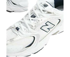 New Balance Unisex 530 Lifestyle Sneakers Shoes - White with Natural Indigo