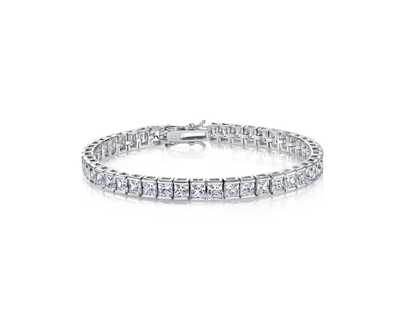 Genevive Sterling Silver Tennis Bracelet