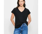 Target Australian Cotton V-Neck Slub T-Shirt