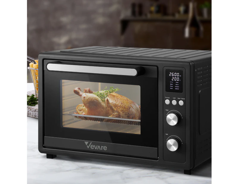 Vevare Air Fryer 32L Fryers Oven LCD Display Oil Free Cooker 1700W Kitchen