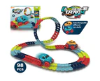 Anti-Gravity Track Car Educational Toy Set Assembly Twist Roller Coaster Racing Car-98PCS