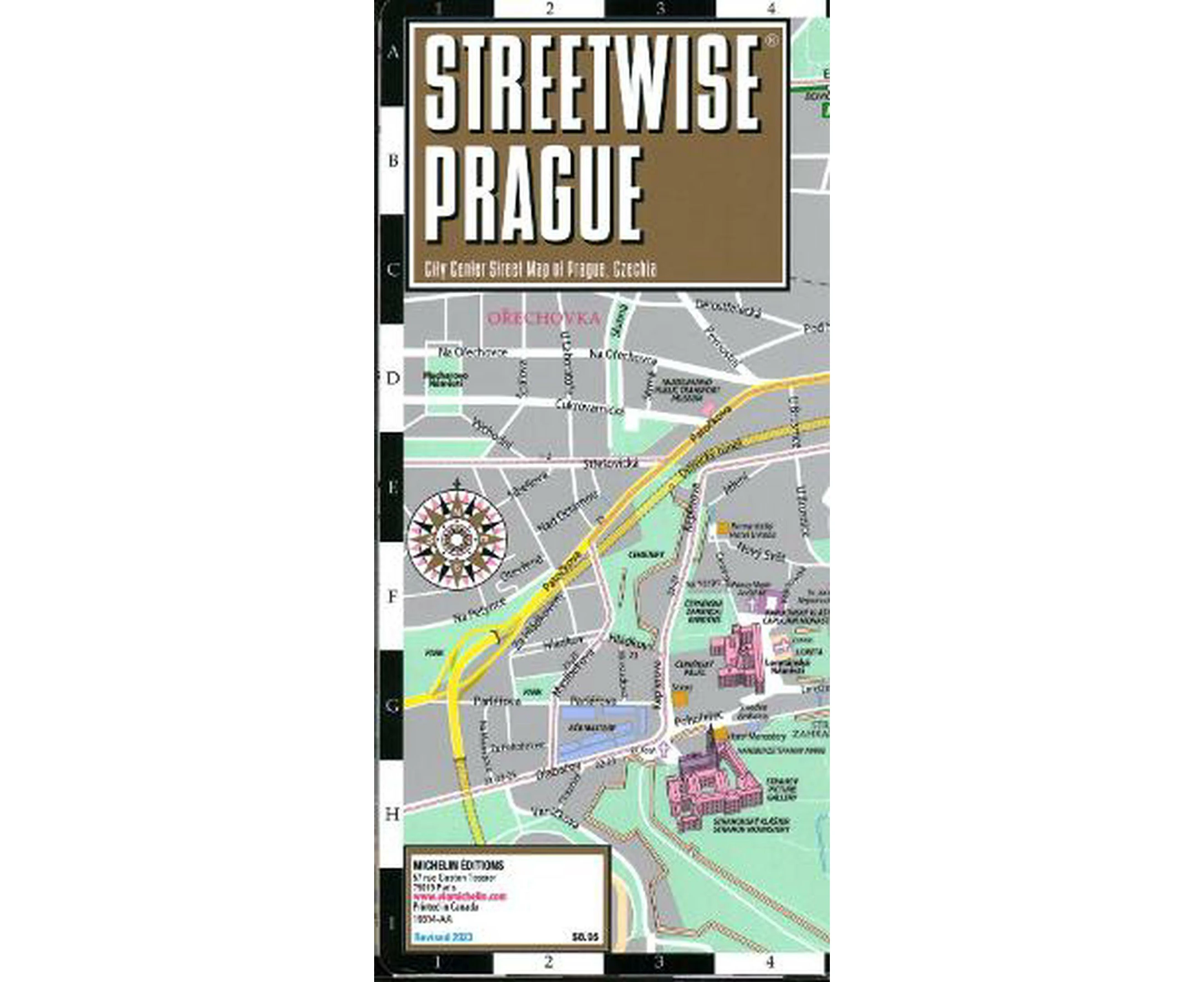 Streetwise Prague Map - Laminated City Center Street Map of Prague, Czech-Republic