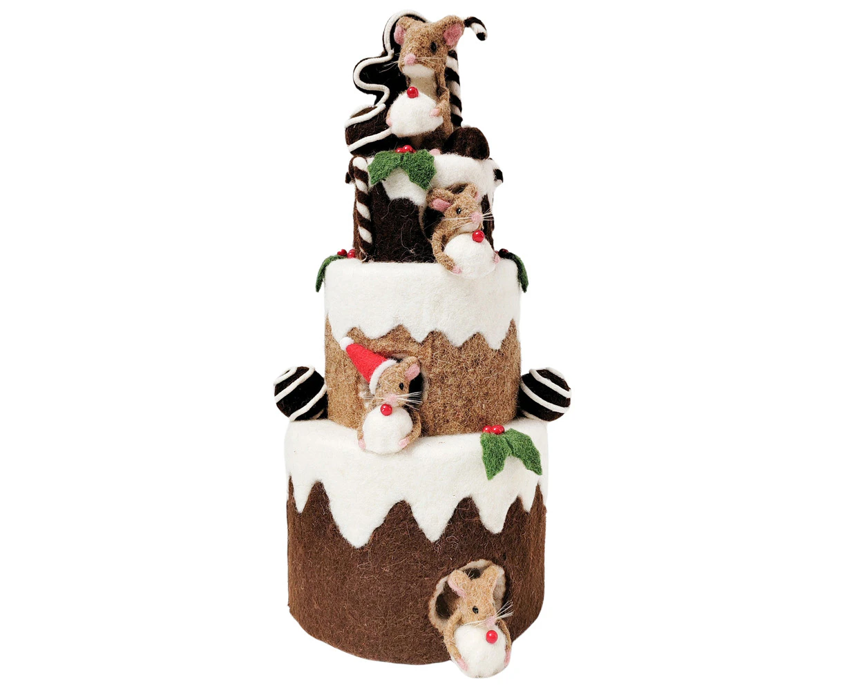 Urban Mouse Feast Triple Teir Cake Decoration Decorative Seasonal Decor