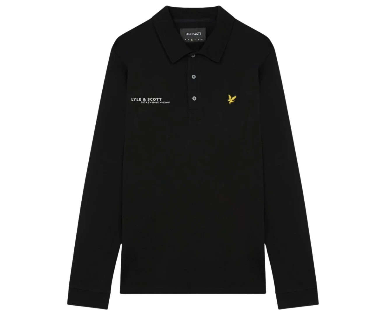 Lyle and Scott Mens Polo Shirt LP2000VOT Z865 Black