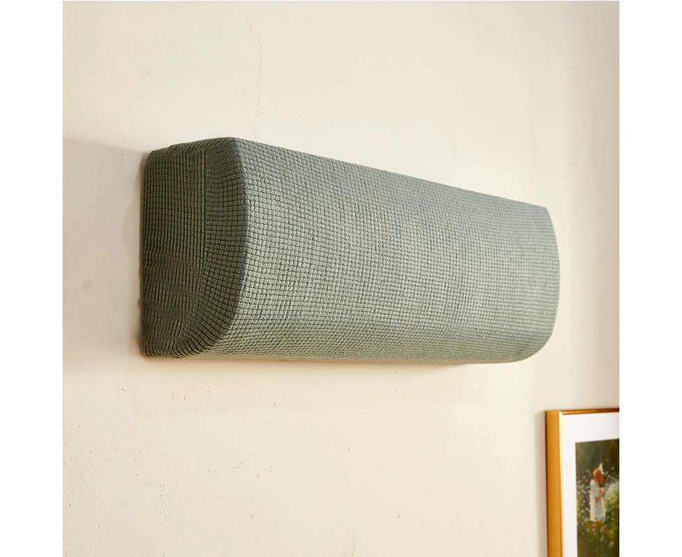 Wall Mounted Wall Shelves Elasticity Air Conditioner Dust Cover Solid Color Easy Cleaning Protective Cover Popular Fashion Home Accessories - Green