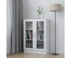 vidaXL Vitrine Cabinet White 82.5x30.5x115 cm Engineered Wood