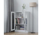 vidaXL Vitrine Cabinet White 82.5x30.5x115 cm Engineered Wood