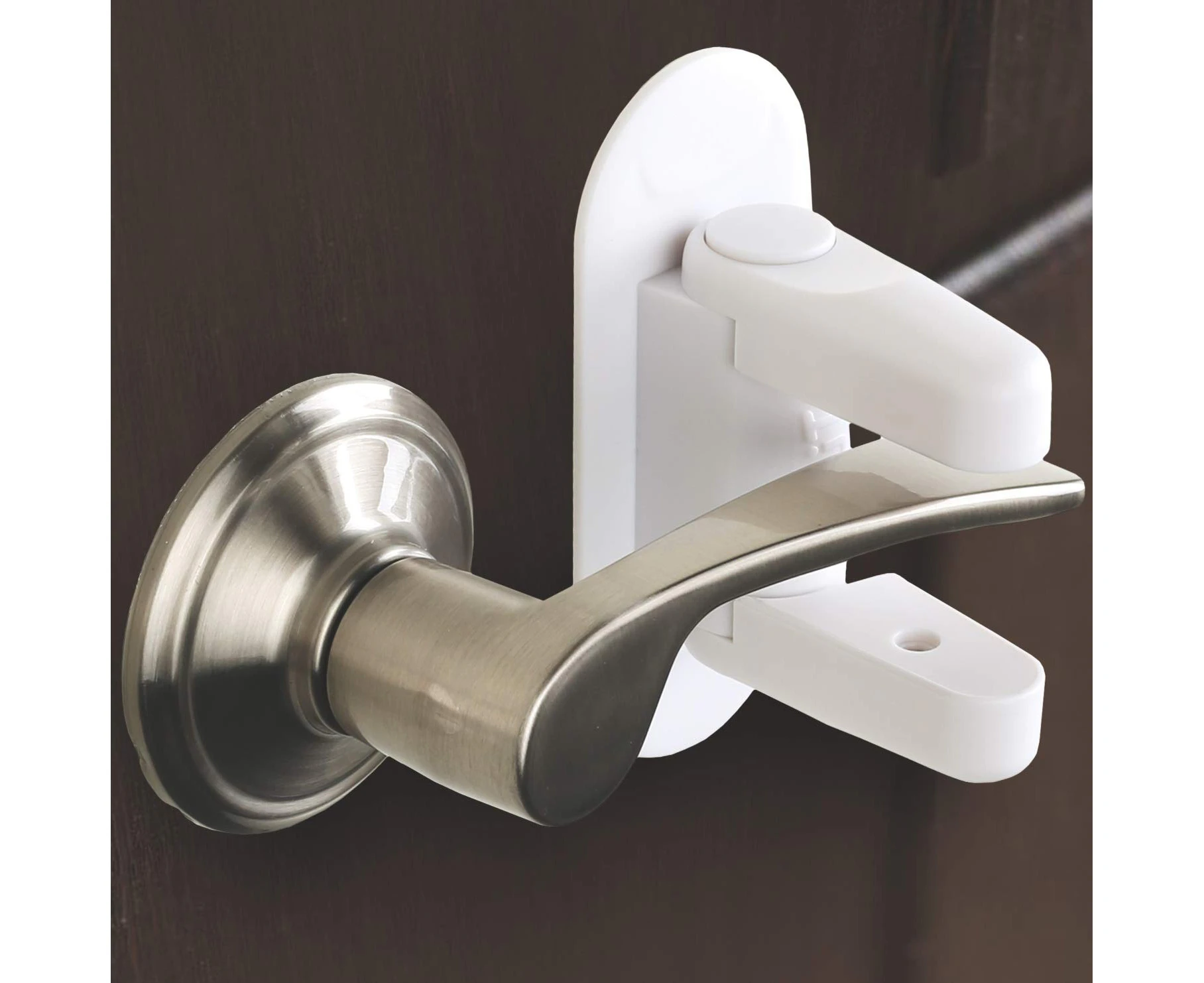 Door Lever Lock (2 Pack) Child Proof Doors & Handles 3M Adhesive - Child Safety