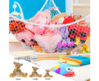 Jumbo Toy Hammock Stuffed Animals and Toy Storage Hammock Net 70" Wall Sling Corner Extra Large Kids Children Mesh Toy Net Organizer