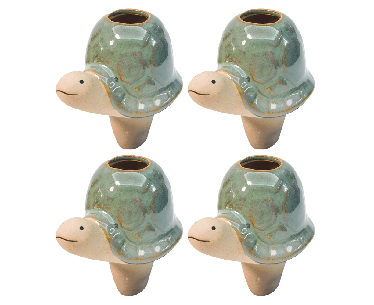 4x Urban Turtle Water Seeper Turquoise Home Decorative Outdoor Garden Decor