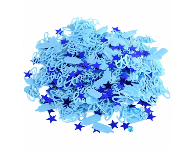 Baby Shower Decorations Its a Boy Blue Party Table Confetti Scatters Craft