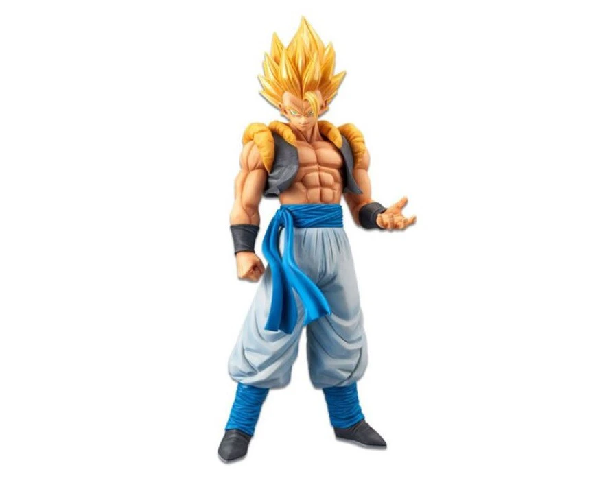 Dragon Ball Z Action Figure Gogeta Super Saiyan Model Statue Toy Anime Gift Boxed - Yellow