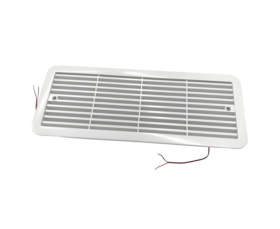 12V Fridge Vent With Fan RV Trailer Caravan Side Air Outlet Ventilation Exhaust Fan