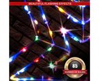 Stockholm Christmas Lights 85 LEDs 0.7M Solar 3D Star Fairy Outdoor Garden Decor