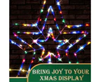 Stockholm Christmas Lights 85 LEDs 0.7M Solar 3D Star Fairy Outdoor Garden Decor