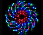 Stockholm Christmas Lights 128 LEDs Spinning Multi Colour Fairy Outdoor Garden Xmas 50CM