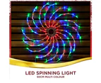 Stockholm 50CM Christmas Lights 100 LED Motif Lights Spinning Multi Colour