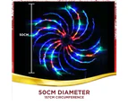 Stockholm 50CM Christmas Lights 100 LED Motif Lights Spinning Multi Colour