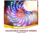 Stockholm 50CM Christmas Lights 100 LED Motif Lights Spinning Multi Colour