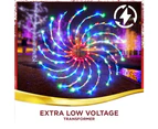 Stockholm 50CM Christmas Lights 100 LED Motif Lights Spinning Multi Colour