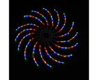 Stockholm Christmas Lights 128 LEDs Spinning Multi Colour Fairy Outdoor Garden Xmas 50CM