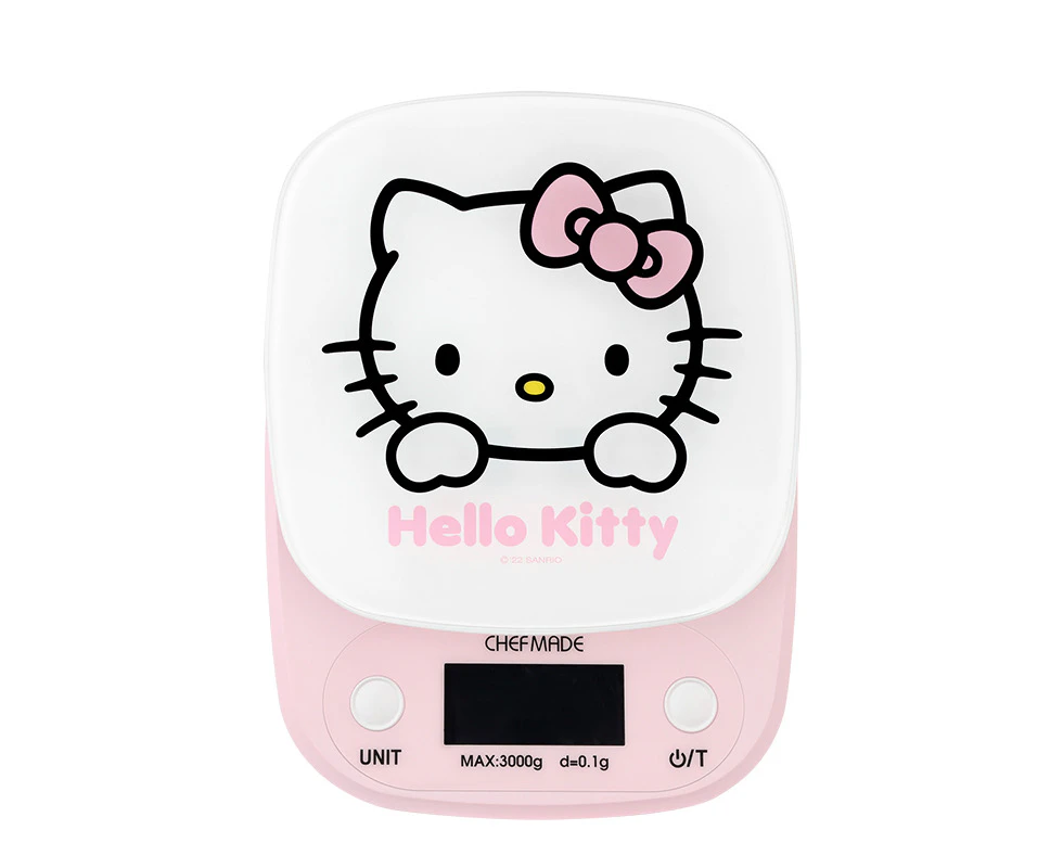 Hello Kitty Glass-Top Electronic Kitchen Scale