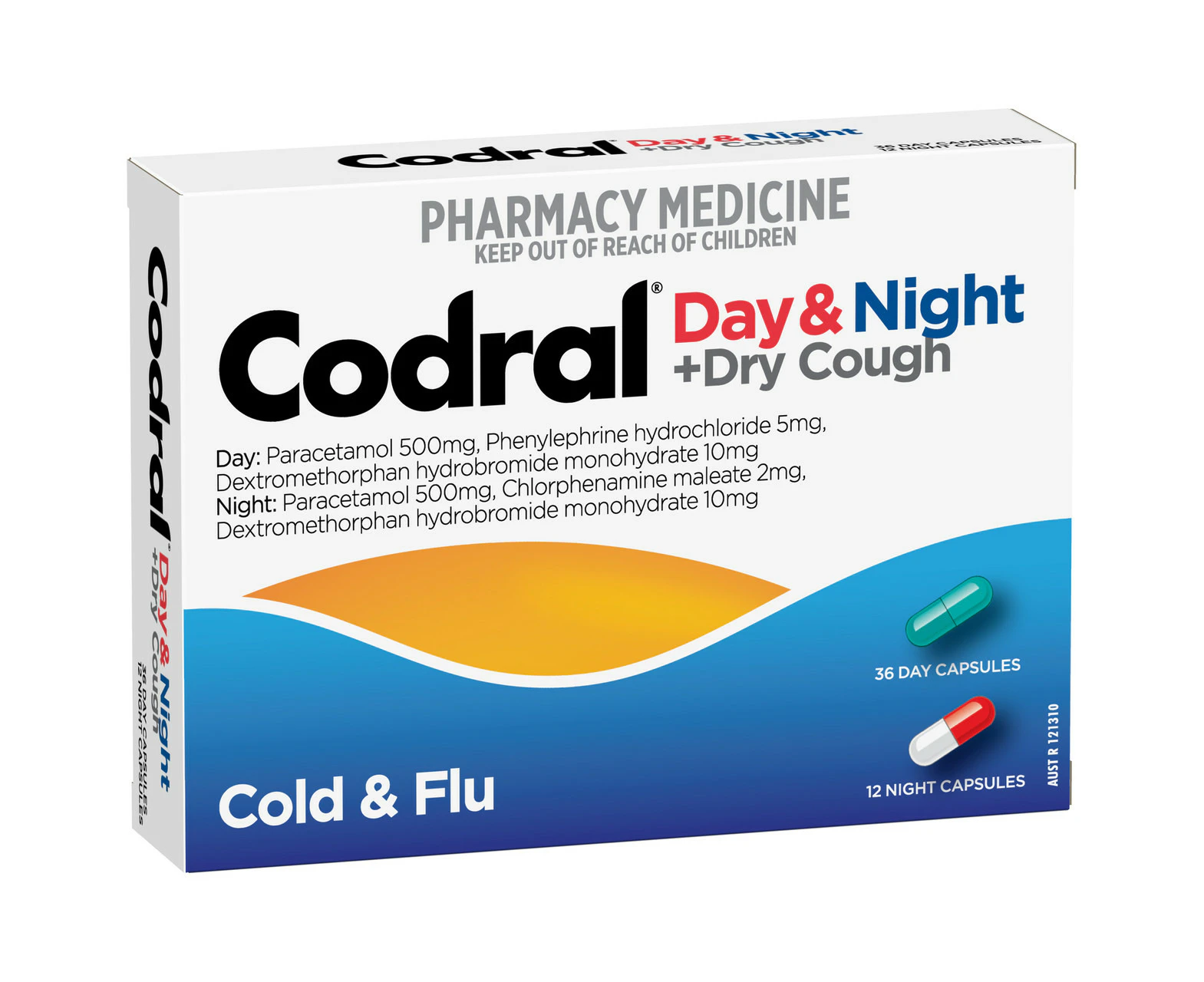 Codral Cold & Flu + Cough Day & Night Capsules 48 Pack