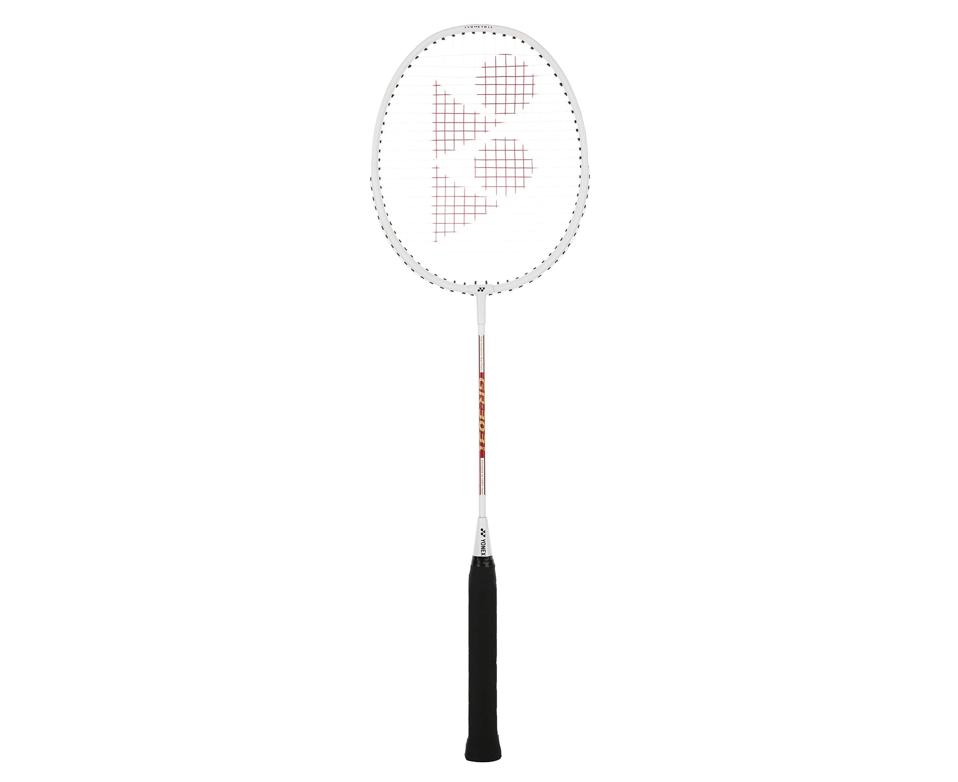 YONEX GR 303i Aluminium Strung Badminton Racket with Full Racket Cover (White) | for Beginners | 83 Grams | High Durability