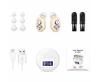 Pair of Invisible Digital Hearing Aids Rechargeable Mini Sound Enhancer Amplifier with Charging Case Style 2