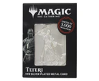 Magic The Gathering Teferi Limited Edition .999 Silver Plated Collectible Metal Card