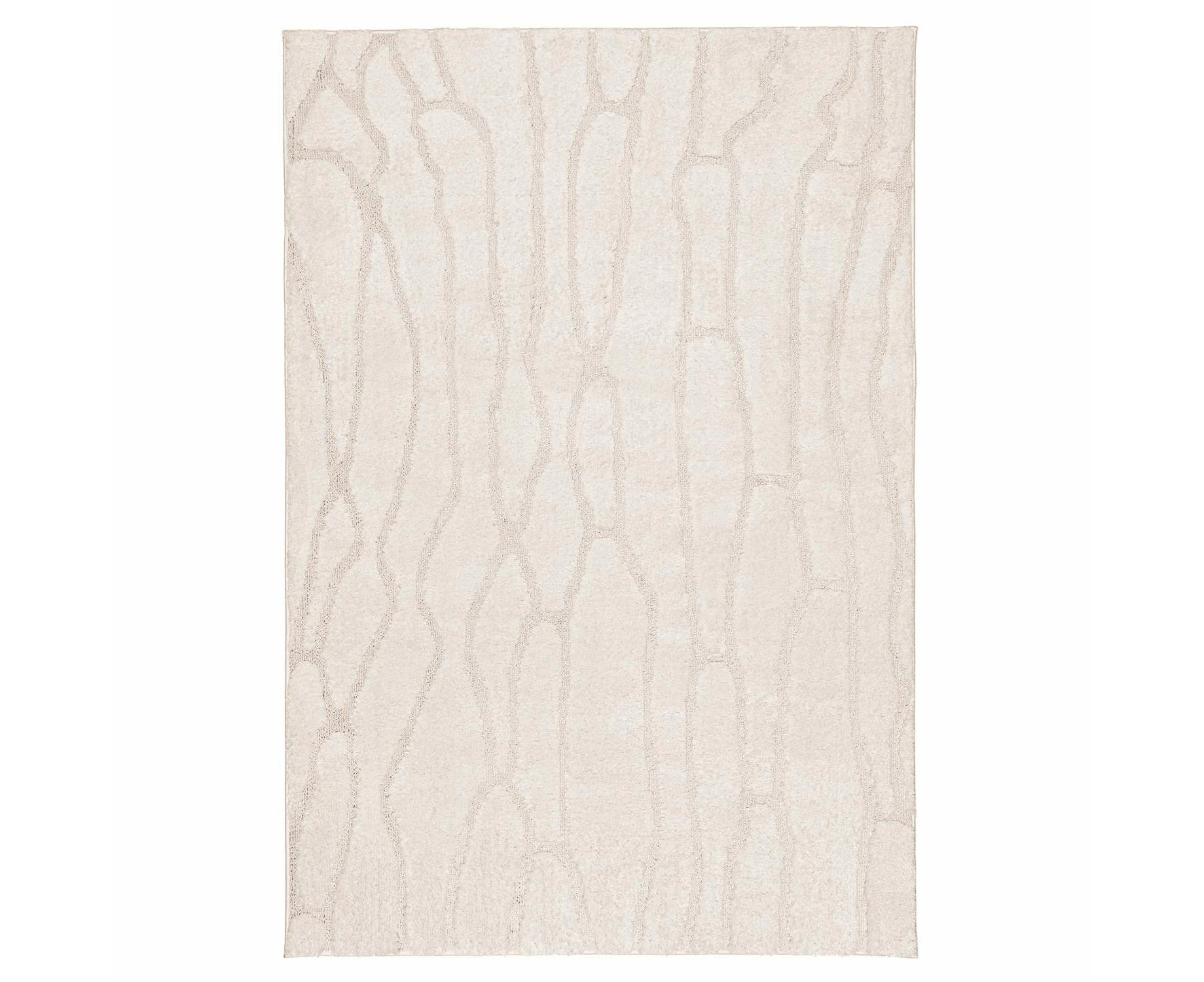 Vorey Ivory Abstract Rug